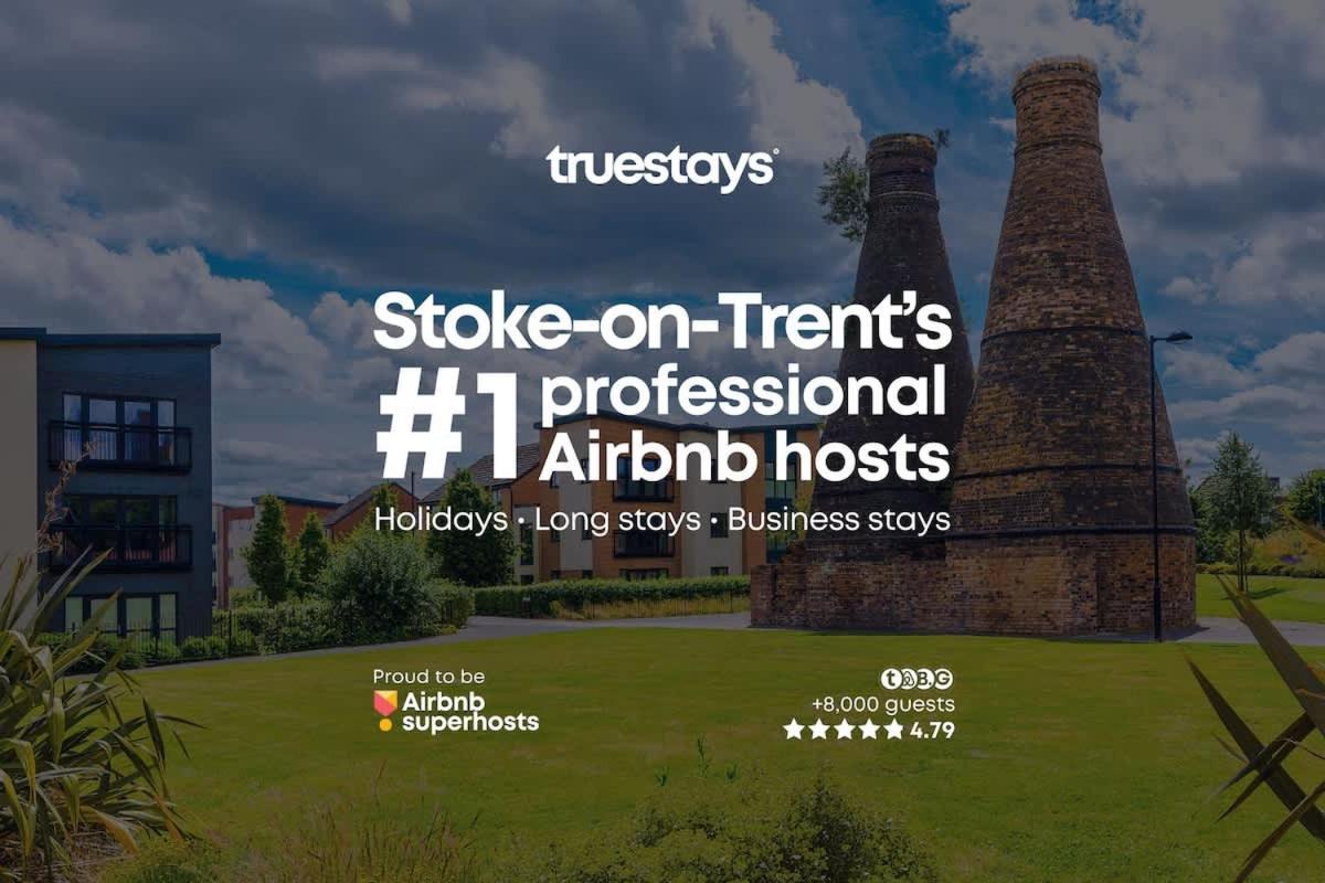 Ambassador House By Truestays - Luxury 4 Bedroom House In Stoke-On-Trent Etruria Bagian luar foto